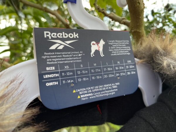 Chaqueta para Perros Reebok Reflectiva - Talla XL - Imagen 4