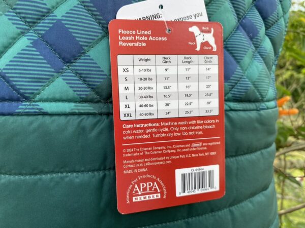 Chaqueta para Perros Coleman -Talla M - Imagen 3